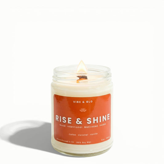 Rise & Shine – 8 oz Coffee & Vanilla Soy Candle