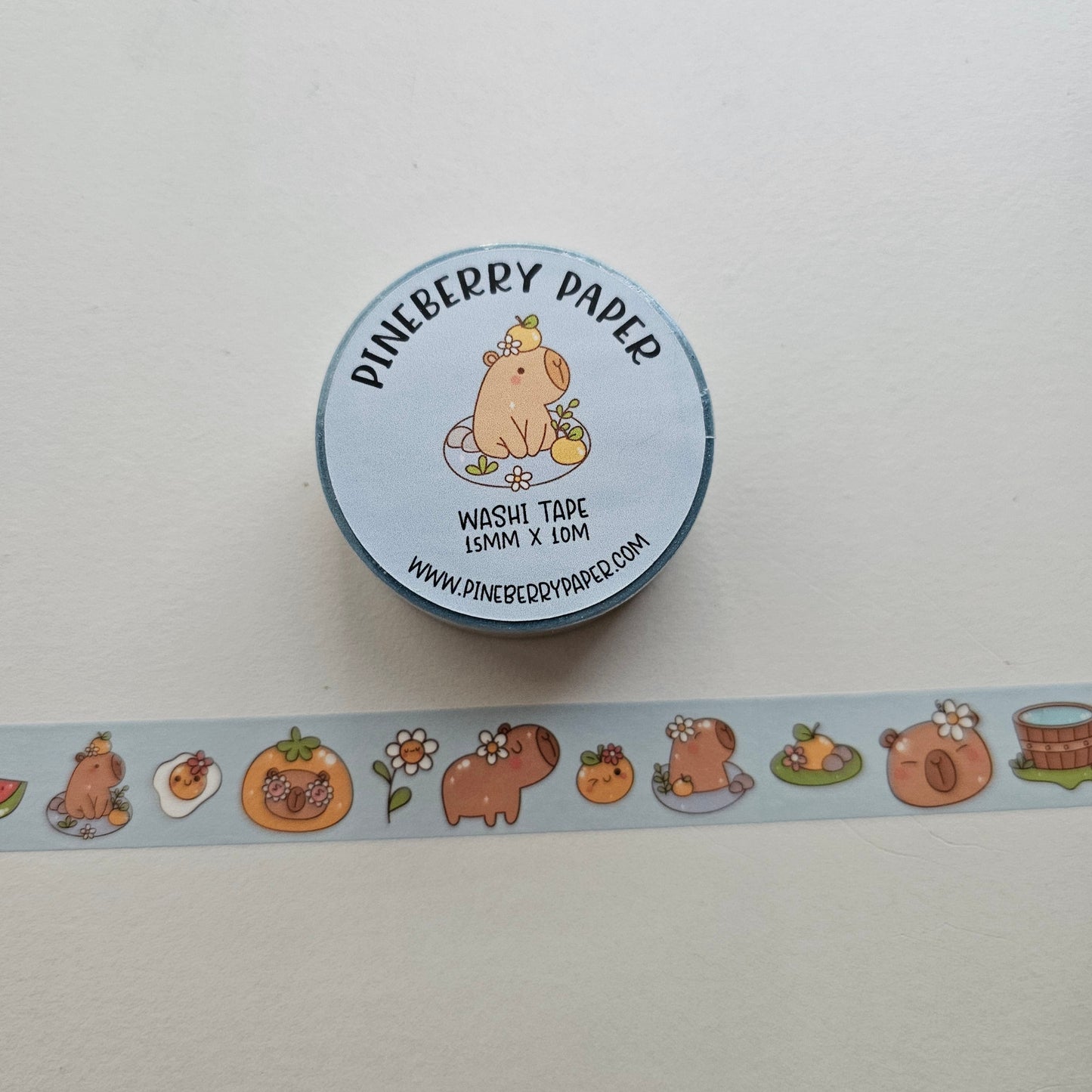 Capybara 3 Washi Tape | 15mm x 10m