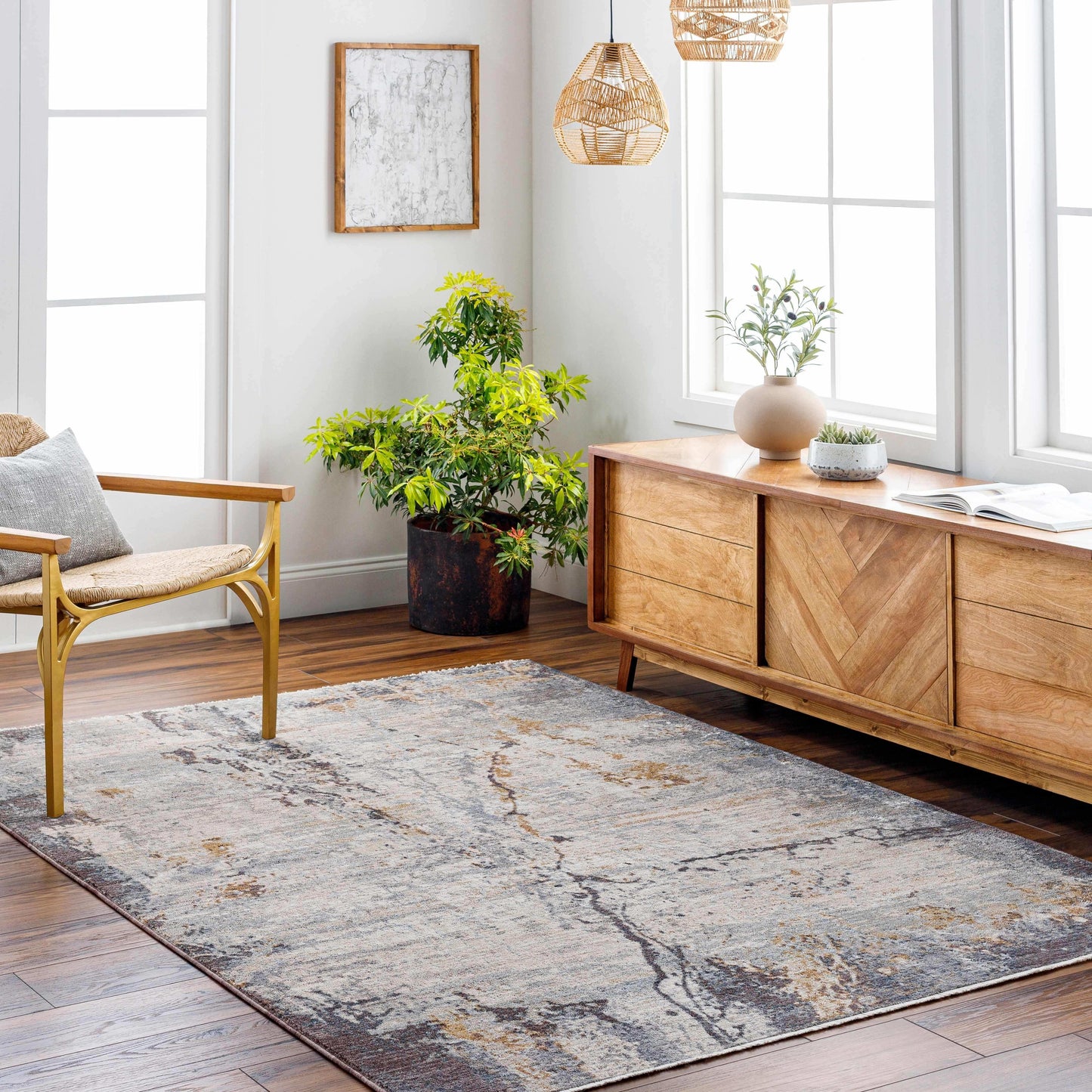 Alexi Luxe Rug with Fringes
