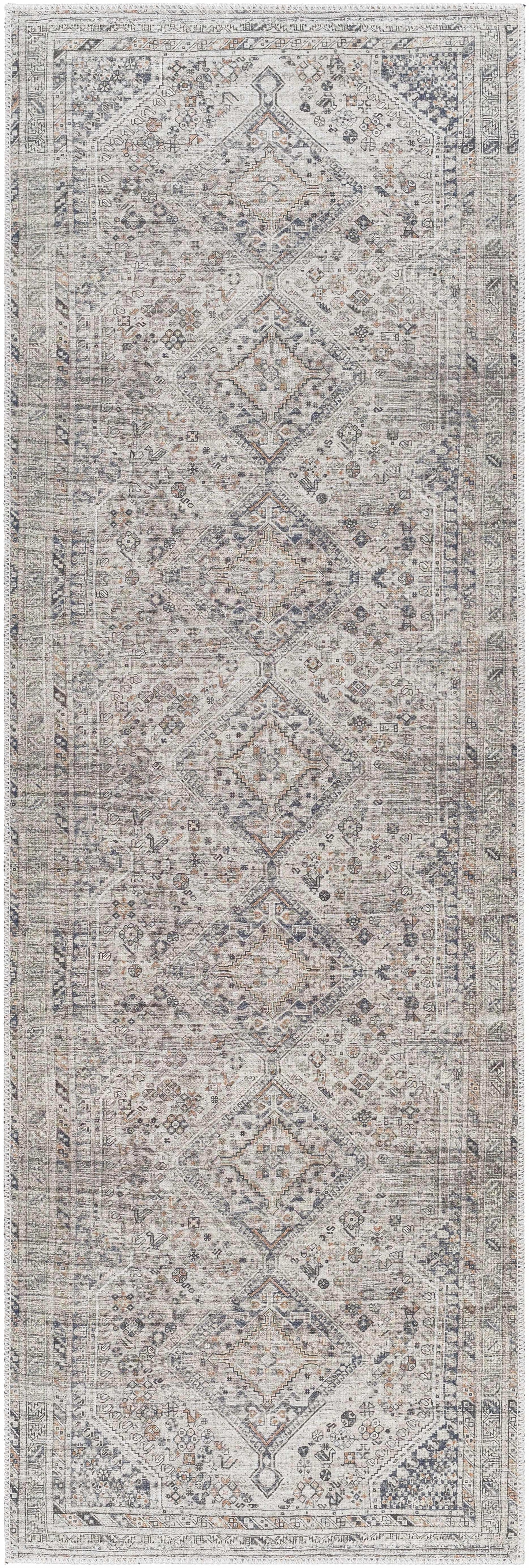 Barny Beige Flat Pile Washable Rug