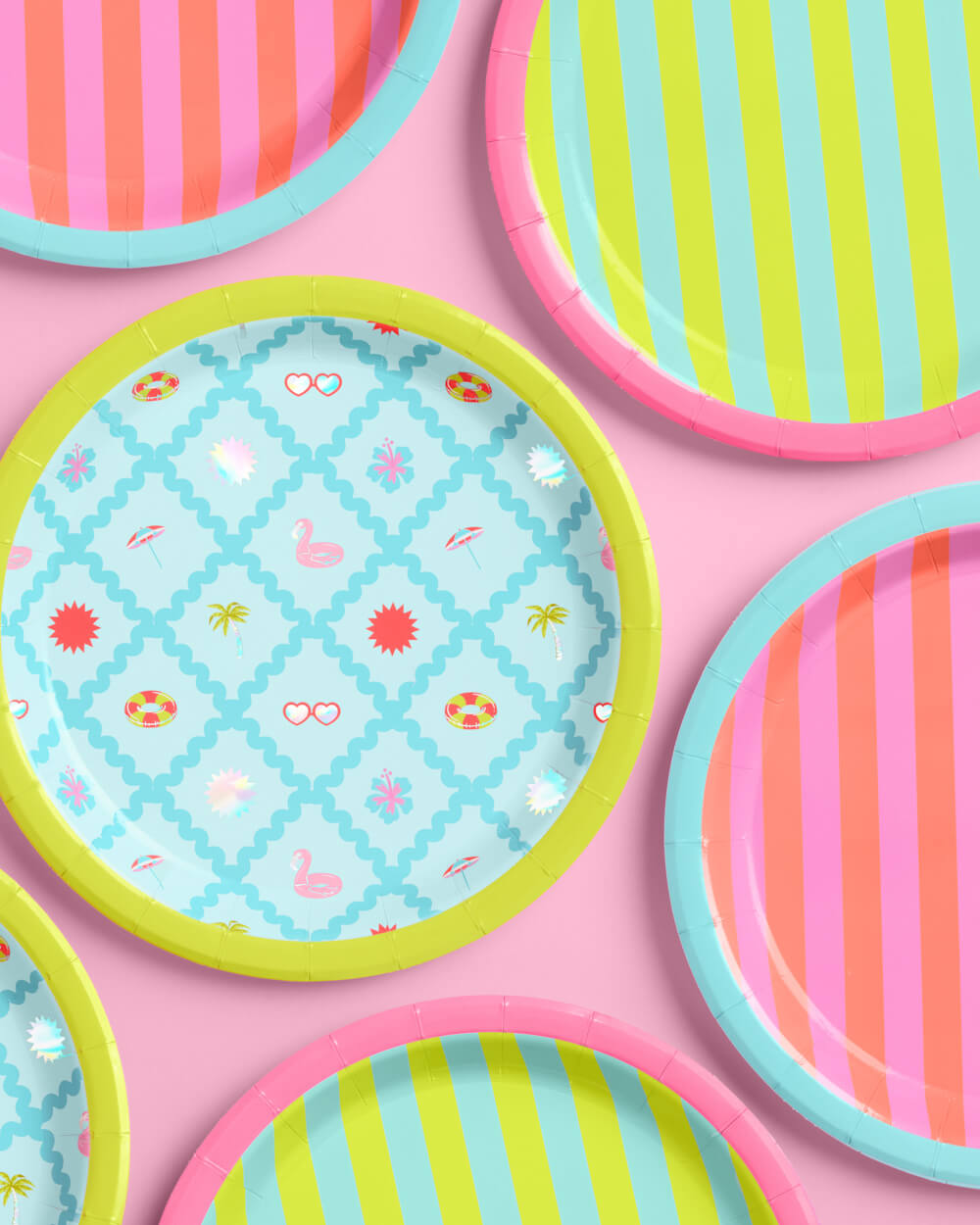 Pool Party Plates - 24 paper plates