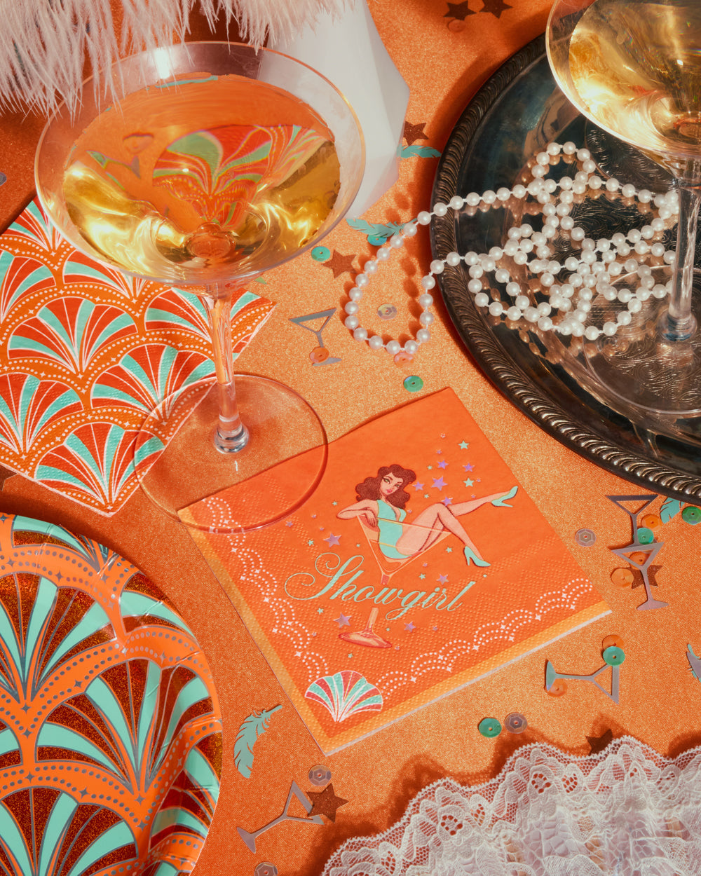 Showgirl Napkins - 24 cocktail napkins