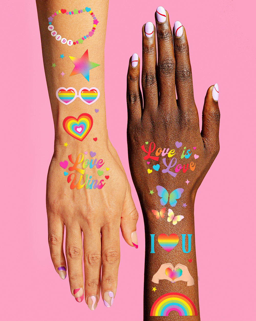 Pride Tats - 54 temporary tattoos