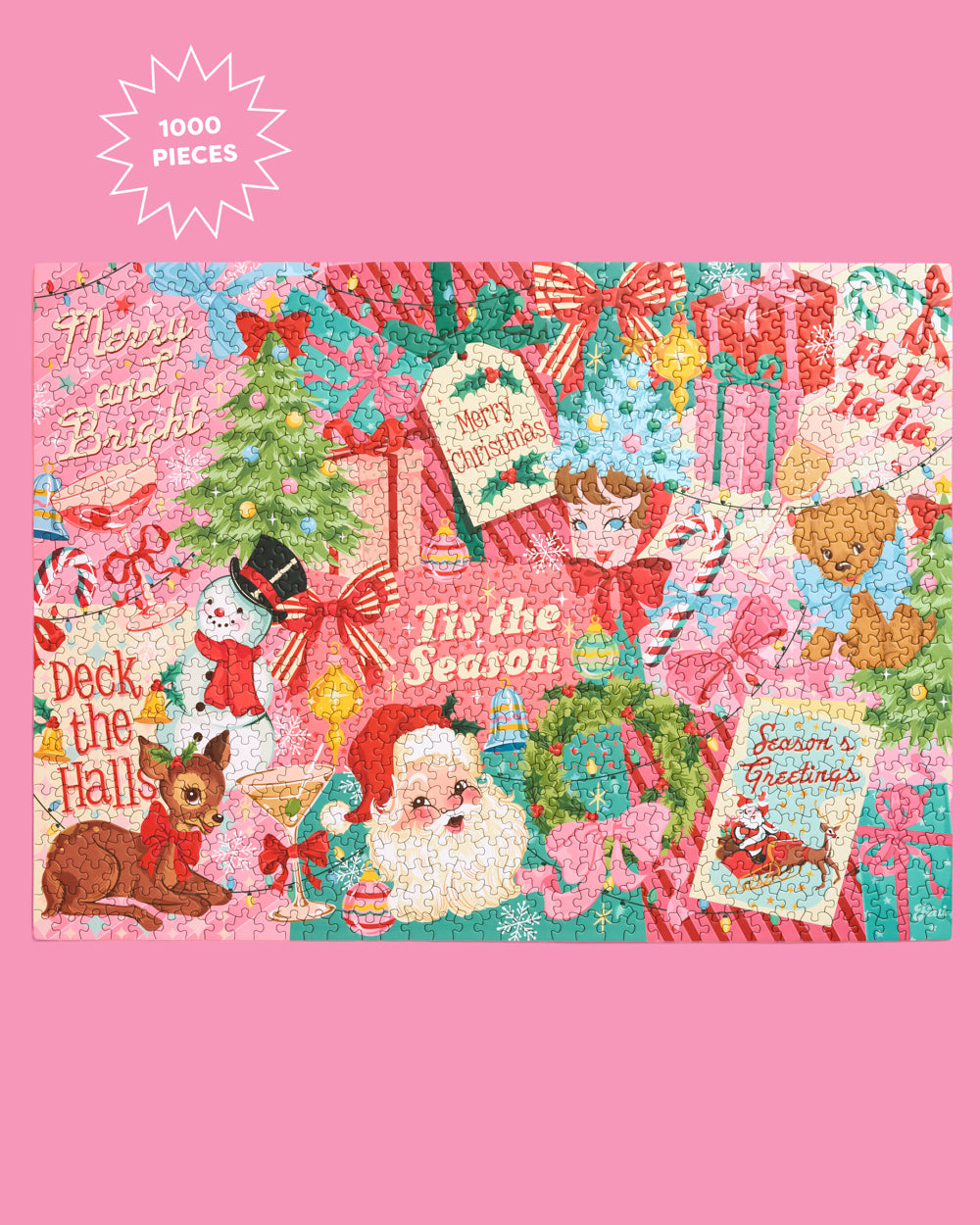 Pinkmas Puzzle - 1000 pc jigsaw puzzle