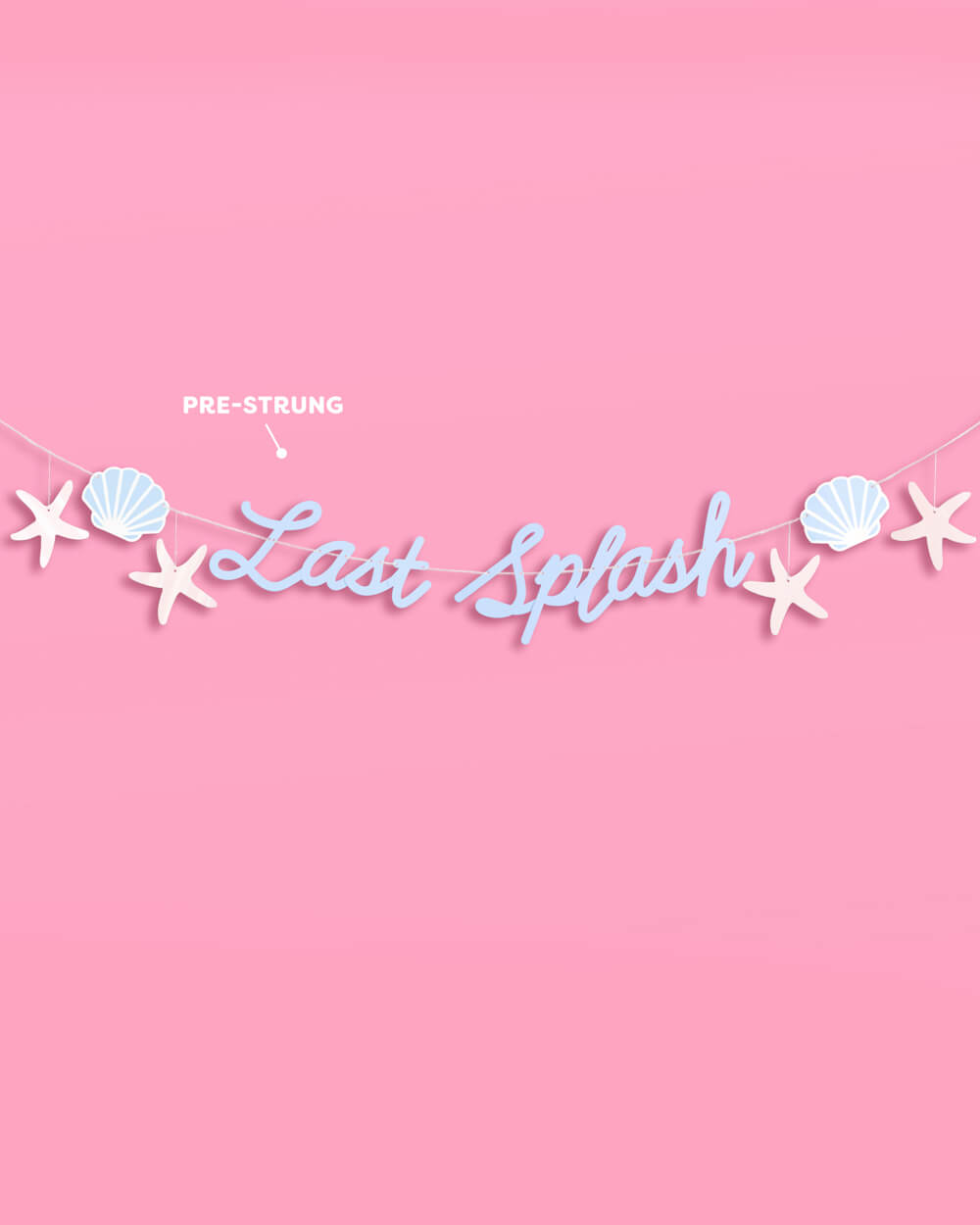 Last Splash Banner - matte blue banner