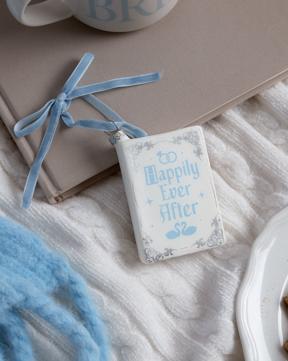Happily Ever After Ornament - glass holiday ornament
