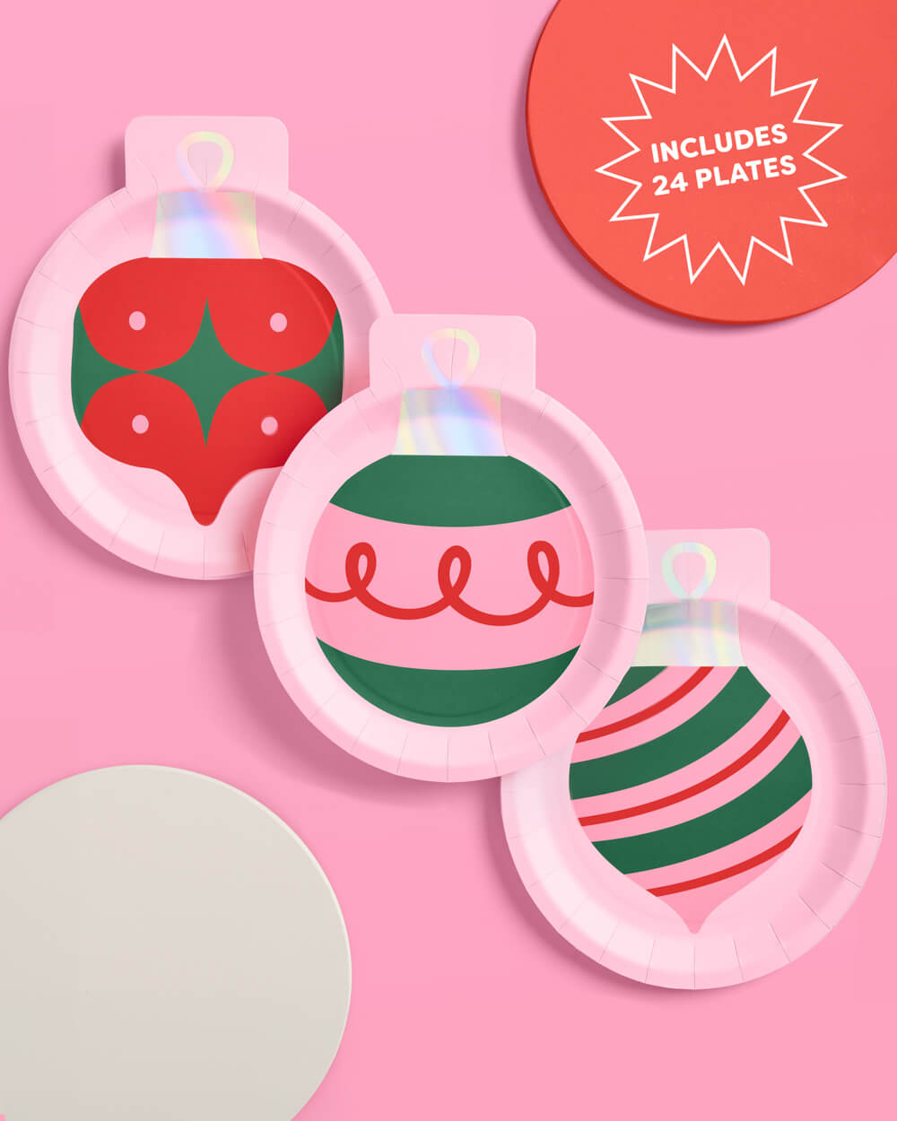 Ornament Plates - 12 or 24 paper plates
