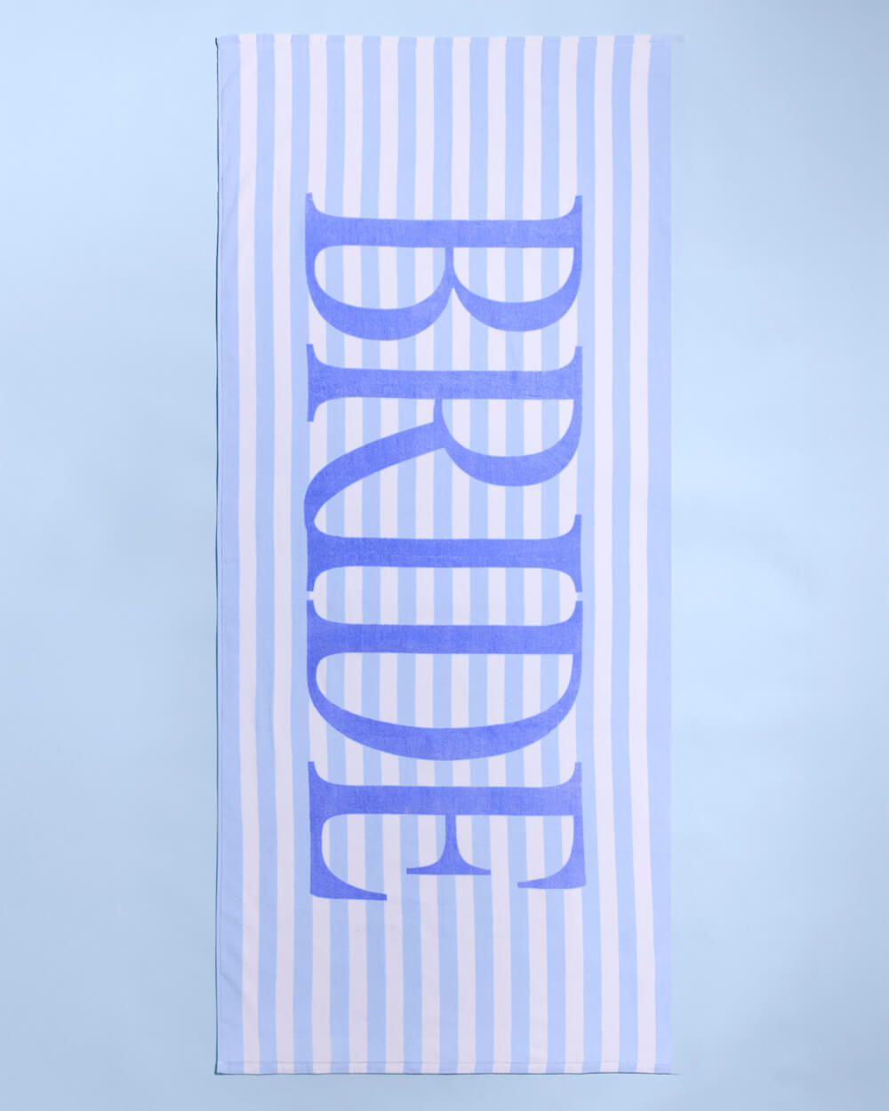 Coastal Bride Beach Towel - striped cotton towel