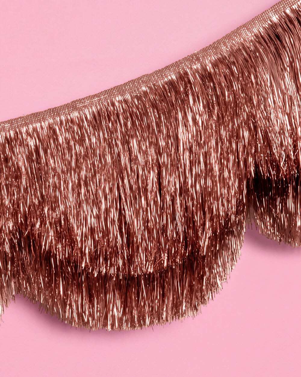 Rose Gold Scallop Fringe - scalloped banner