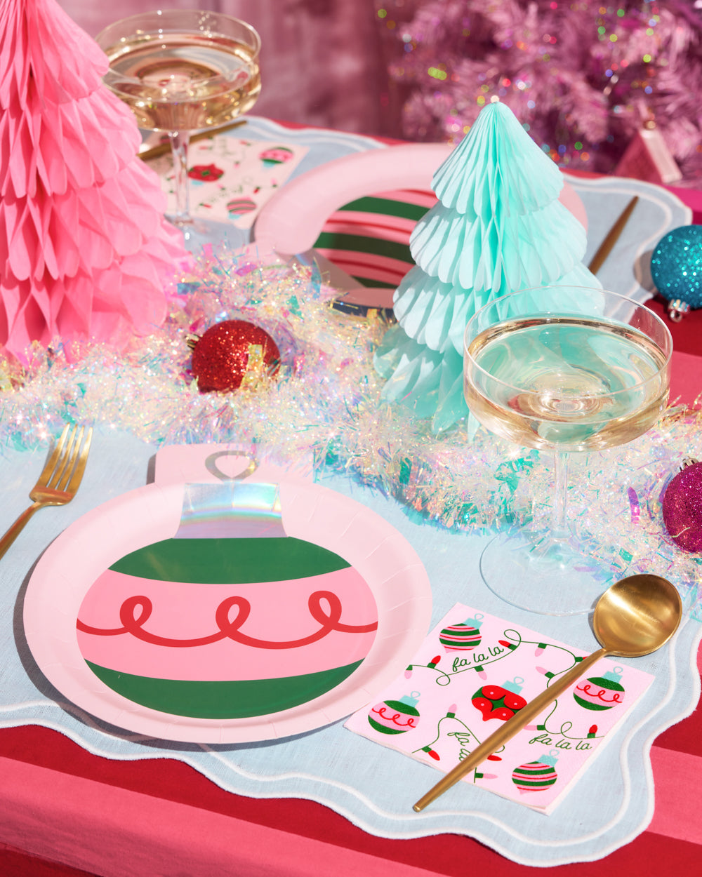 Deck the Halls Napkins - 25 square napkins