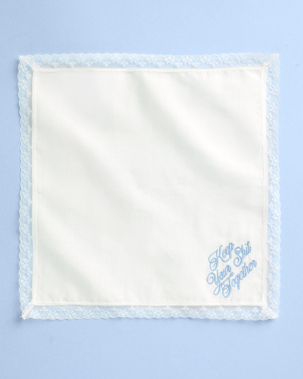 Keep Your Shit Together Hanky - embroidered handkerchief
