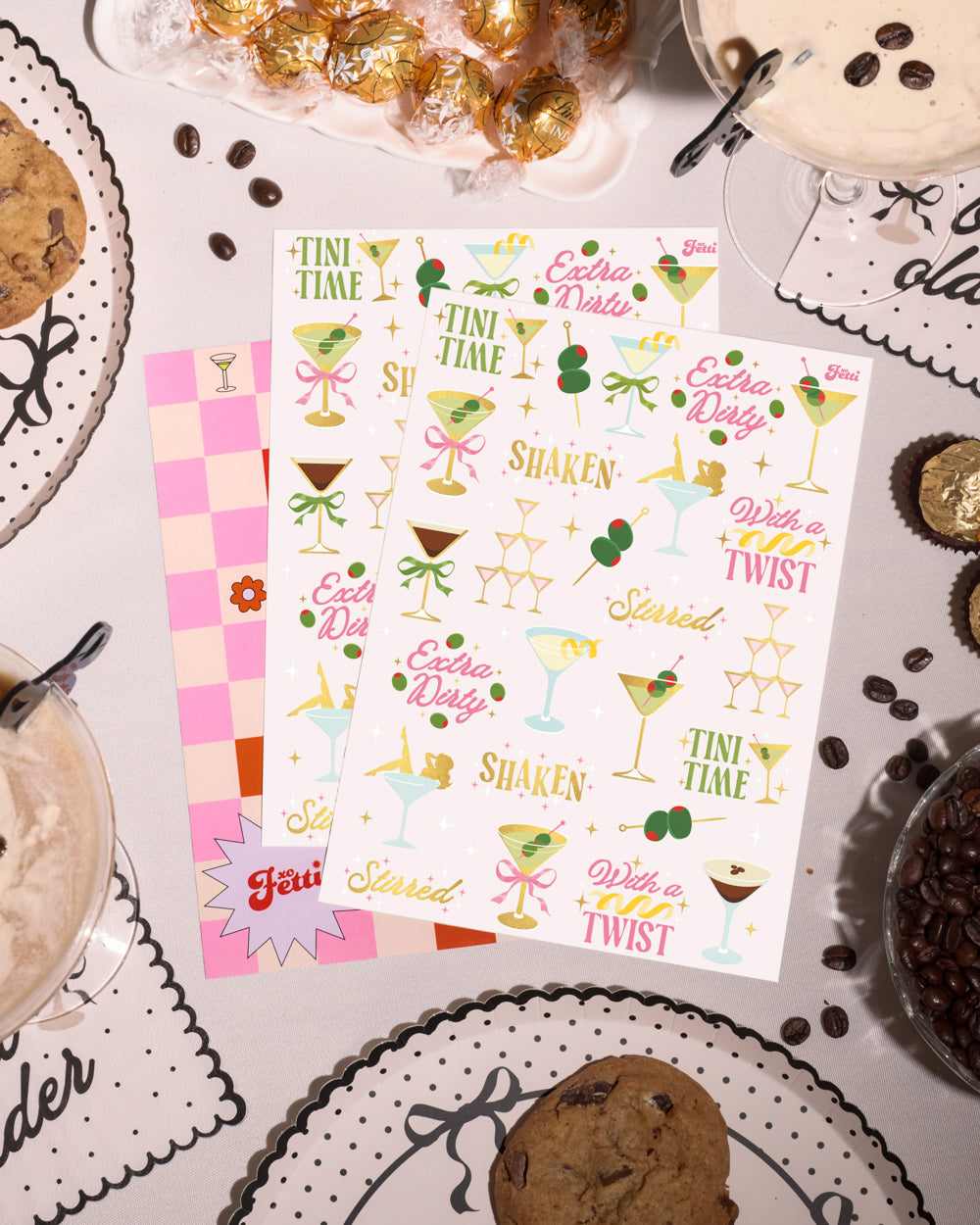 Martini Tats - 50 temporary tattoos