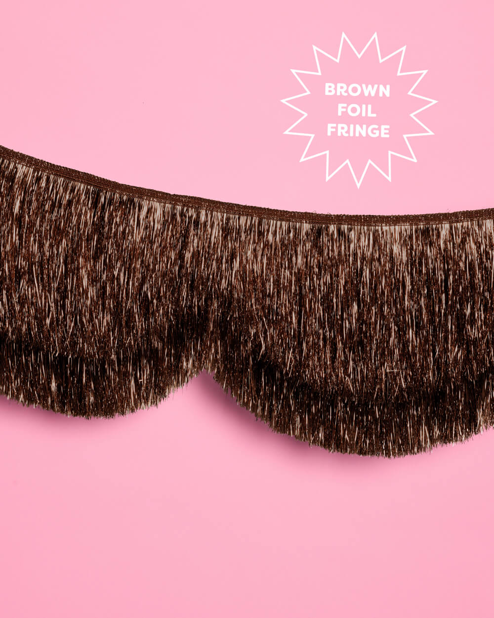 Espresso Scallop Fringe - scalloped banner