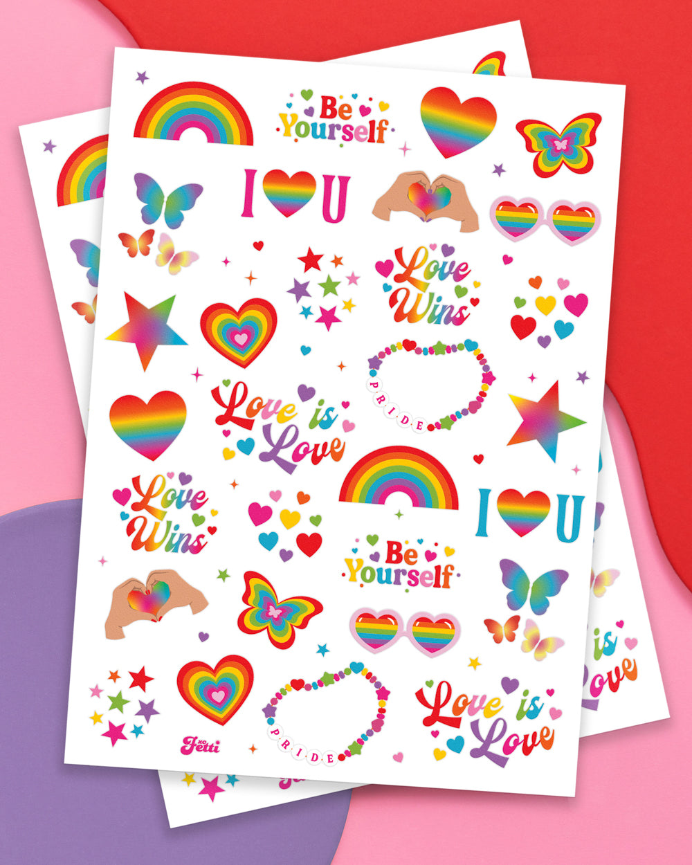 Pride Tats - 54 temporary tattoos