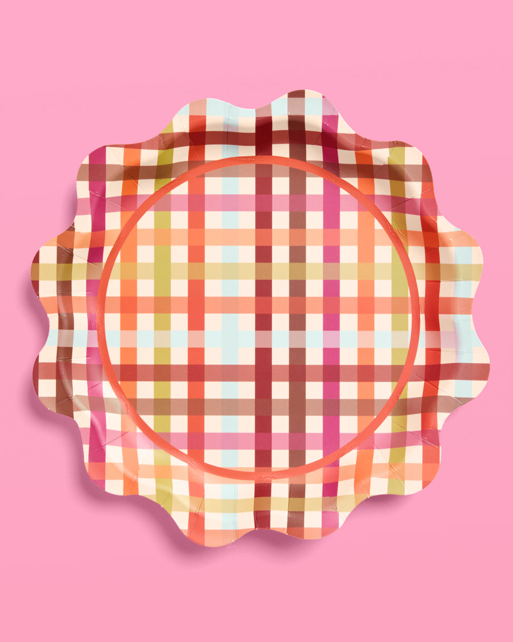 Give Thanks Plaid Plates - 12 or 24 paper plates