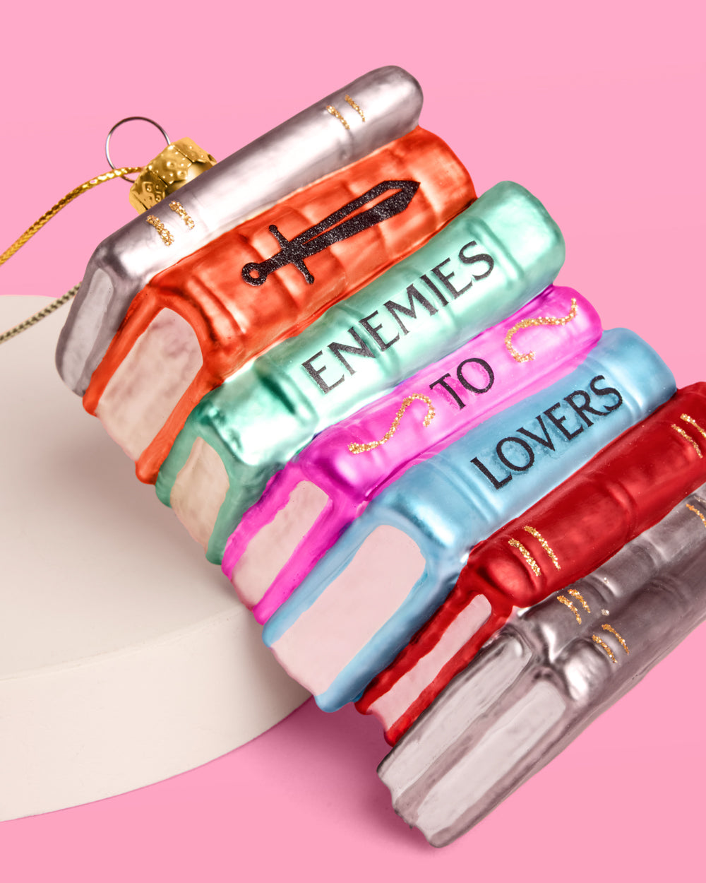 Enemies to Lovers Ornament - glass ornament