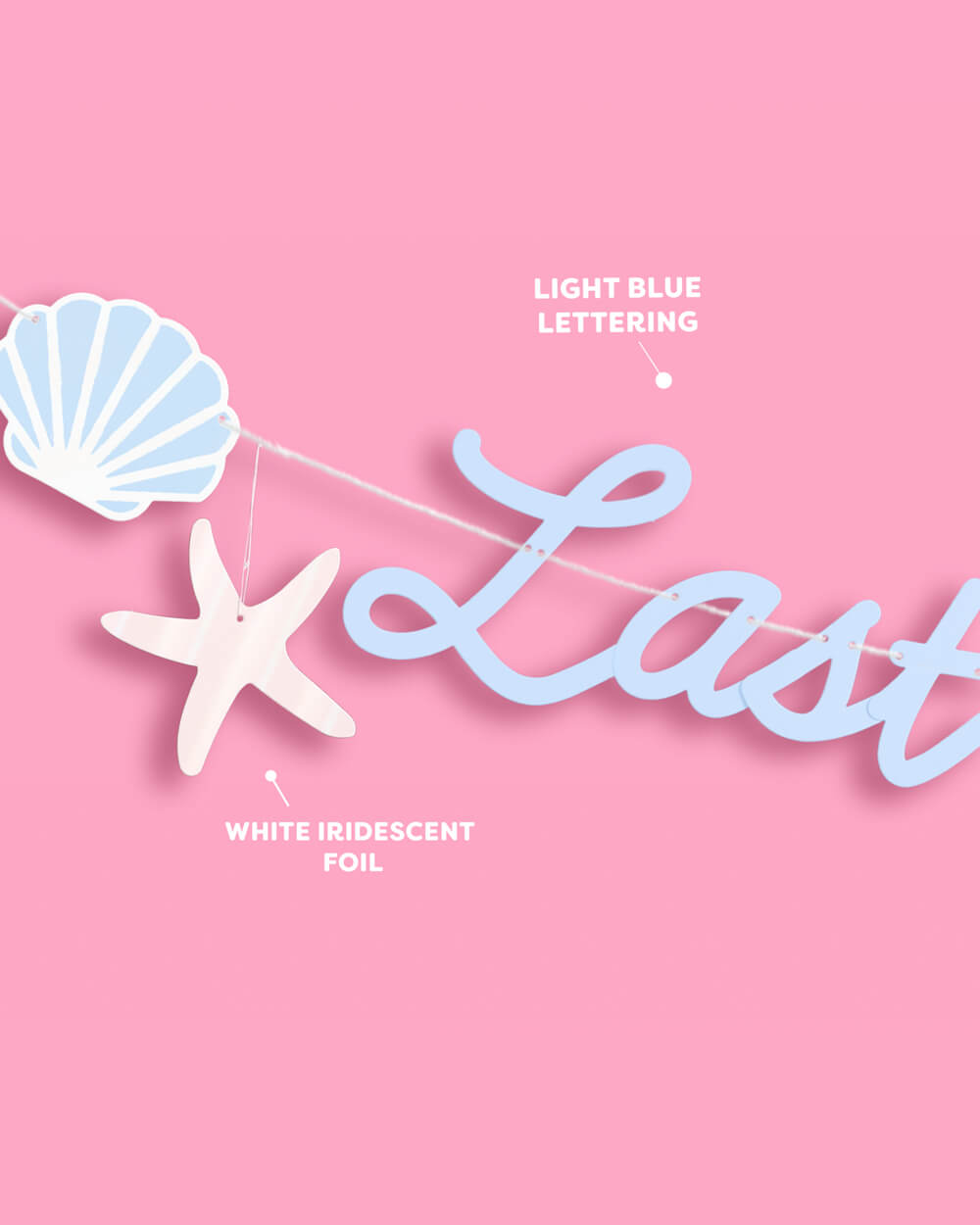 Last Splash Banner - matte blue banner