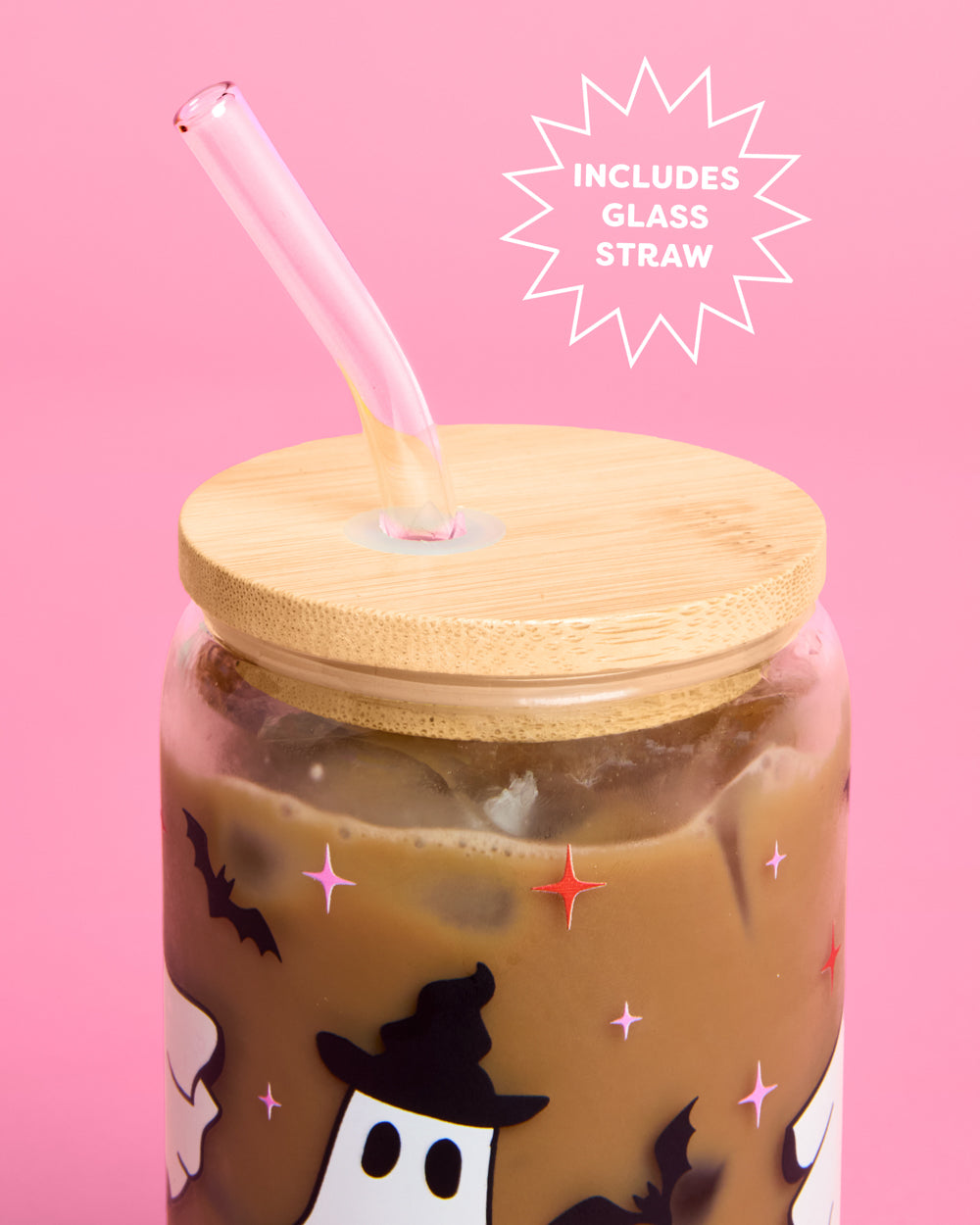 Halloween Ghost Tumbler - 16oz tumbler + straw set