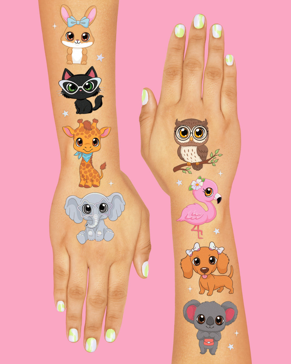 Big Eyed Tats - 48 temporary tattoos