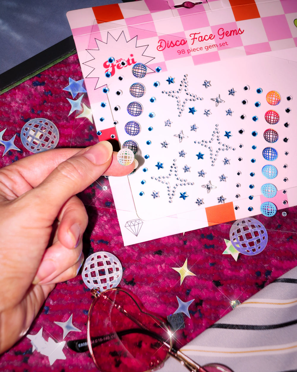 It's Disco Baby Face Gems - 98 pc gem set