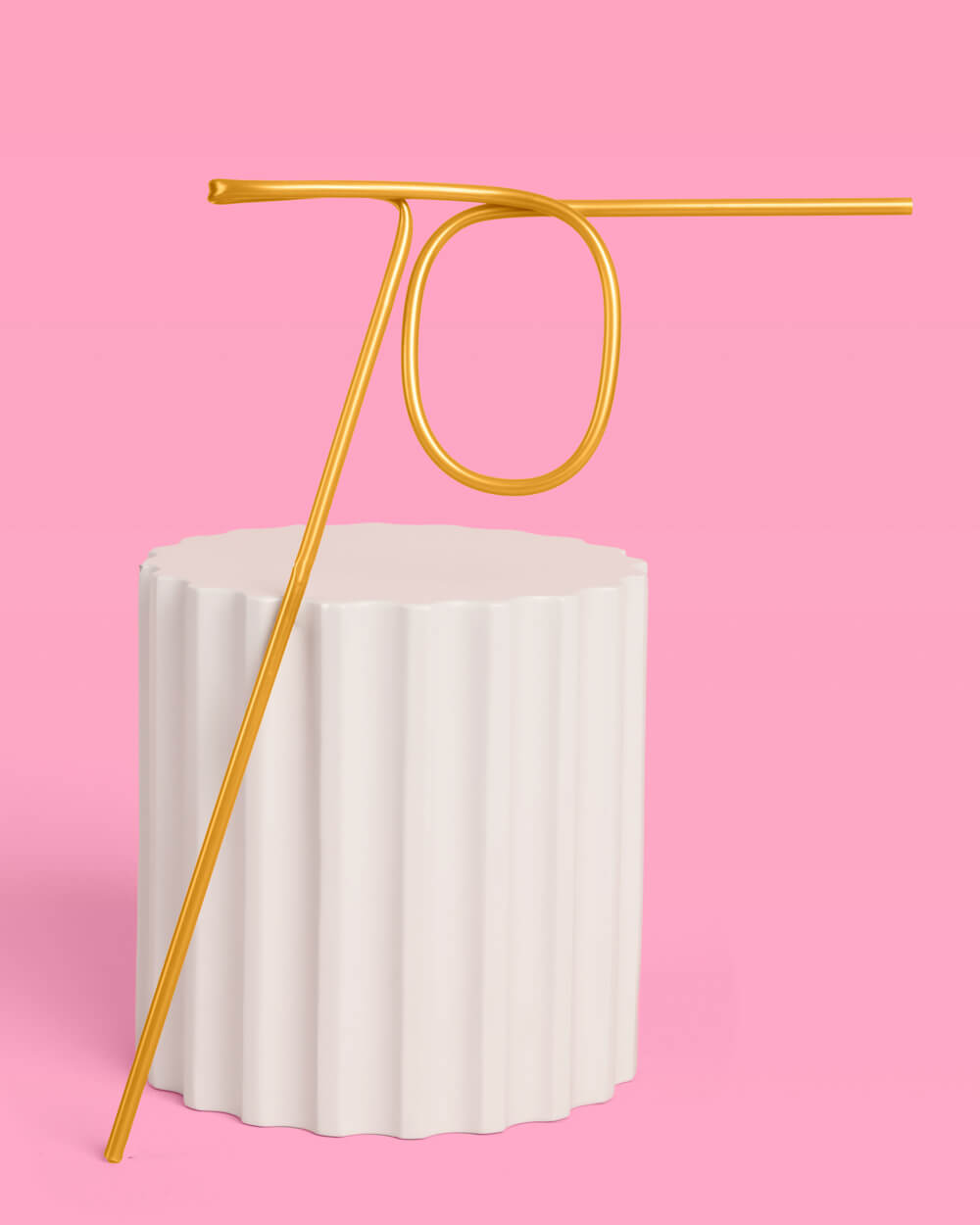 Still Sippin' 70 Straw - gold reusable straw