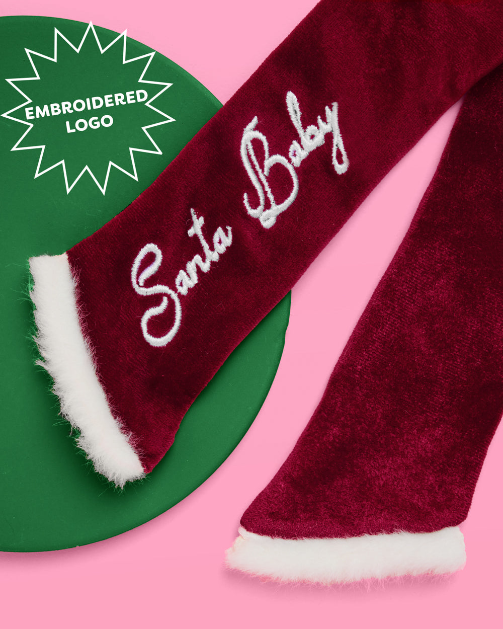 Santa Baby Bow - red velvet bow