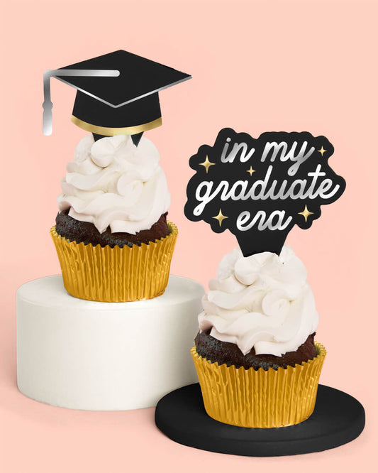 Graduation Toppers - 24 cupcake toppers