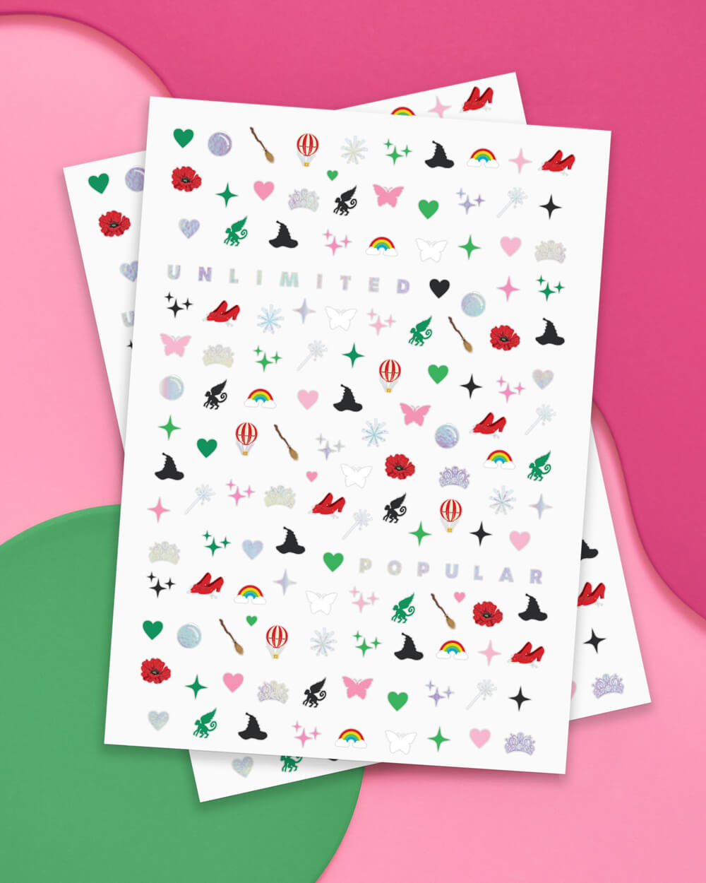Emerald City Nail Stickers - 604 adhesive nail stickers