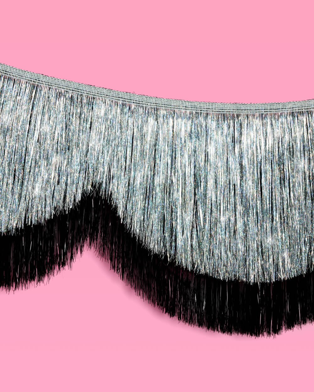 Silver Lining Scallop Fringe - scalloped banner