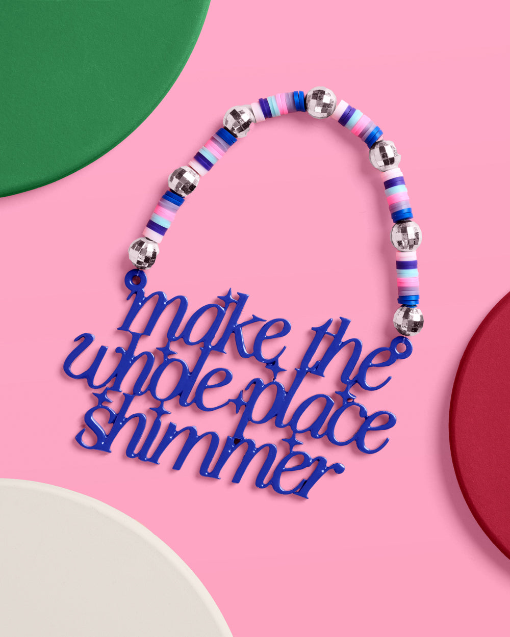Bejeweled Ornament - glossy blue ornament