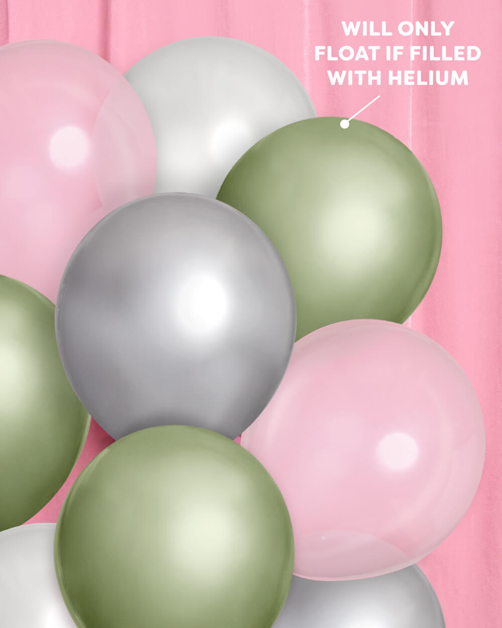 Sage Balloon Pack - 24 latex balloons