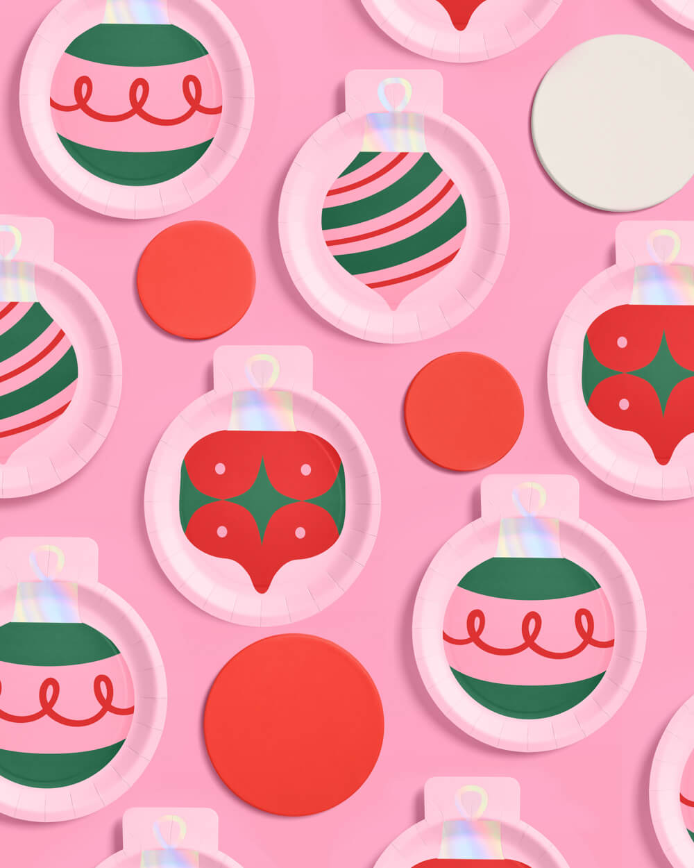 Ornament Plates - 12 or 24 paper plates