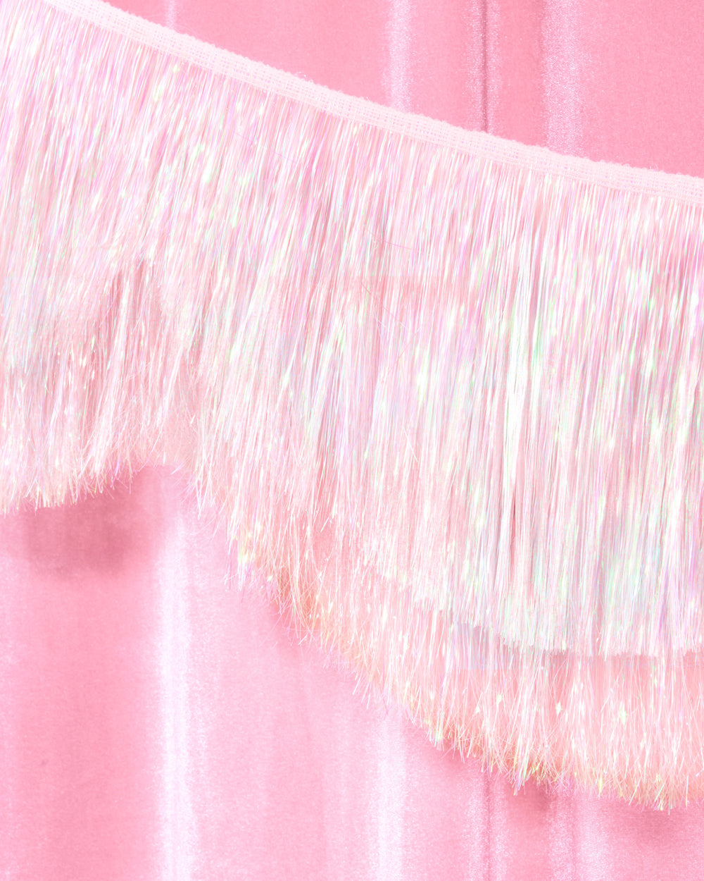 Iridescent Scallop Fringe - scalloped banner