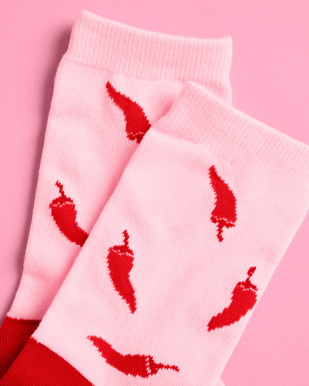 DND Smut Socks - pink + red crew socks