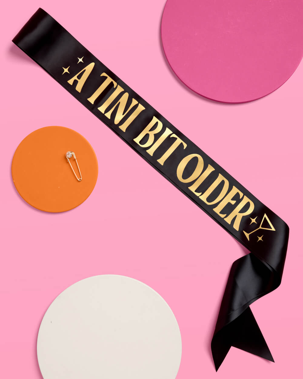 Tini Bit Older Sash - black satin sash