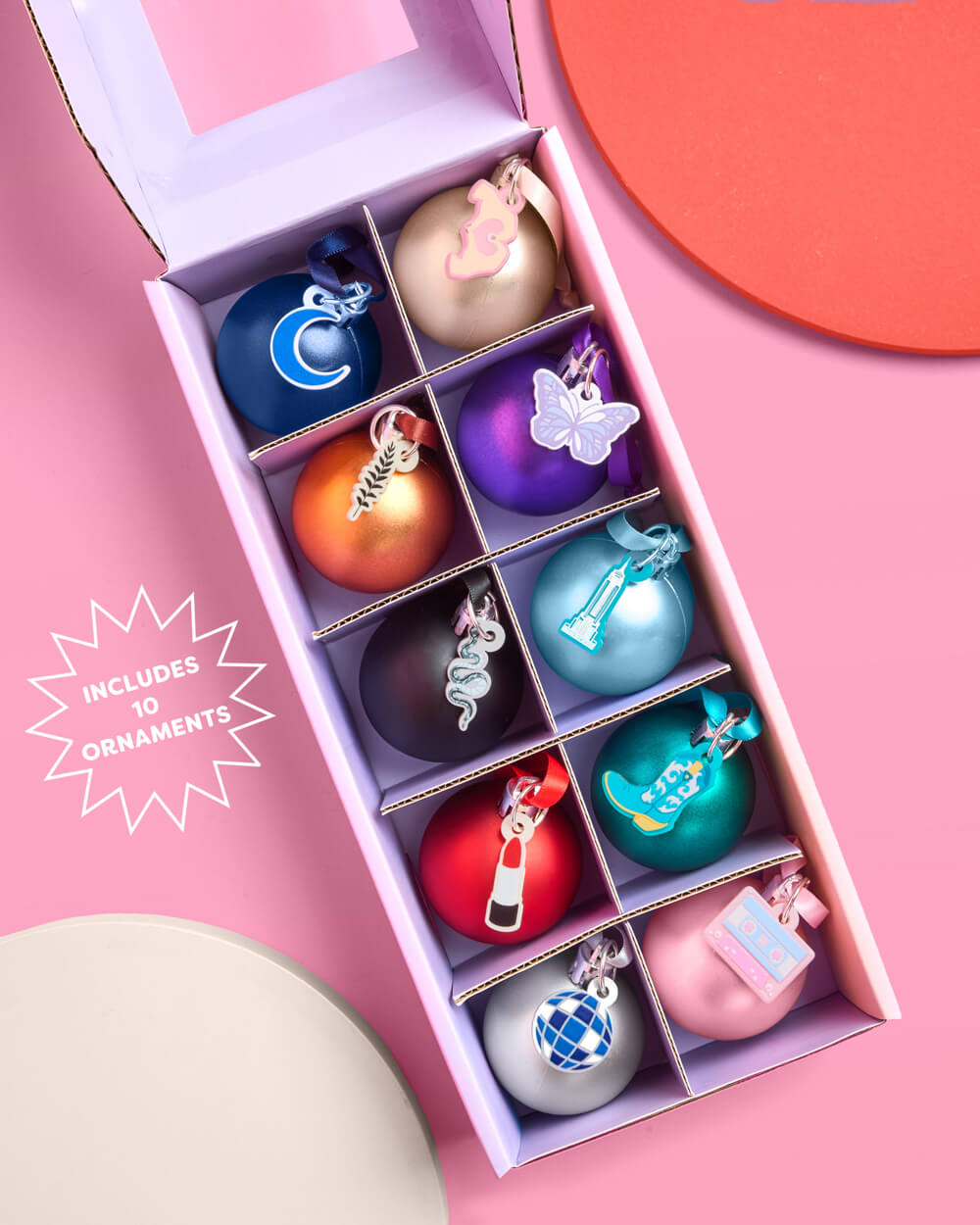 Era Charm Ornament Set - 10 shatterproof ornaments