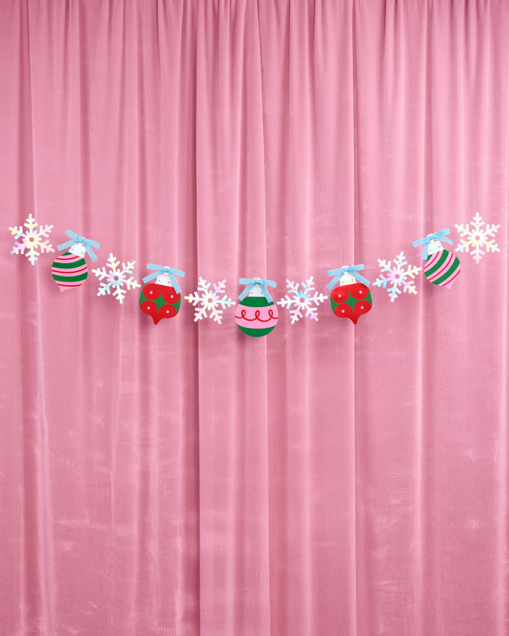 Ornament Snowflake Banner - iridescent foil banner