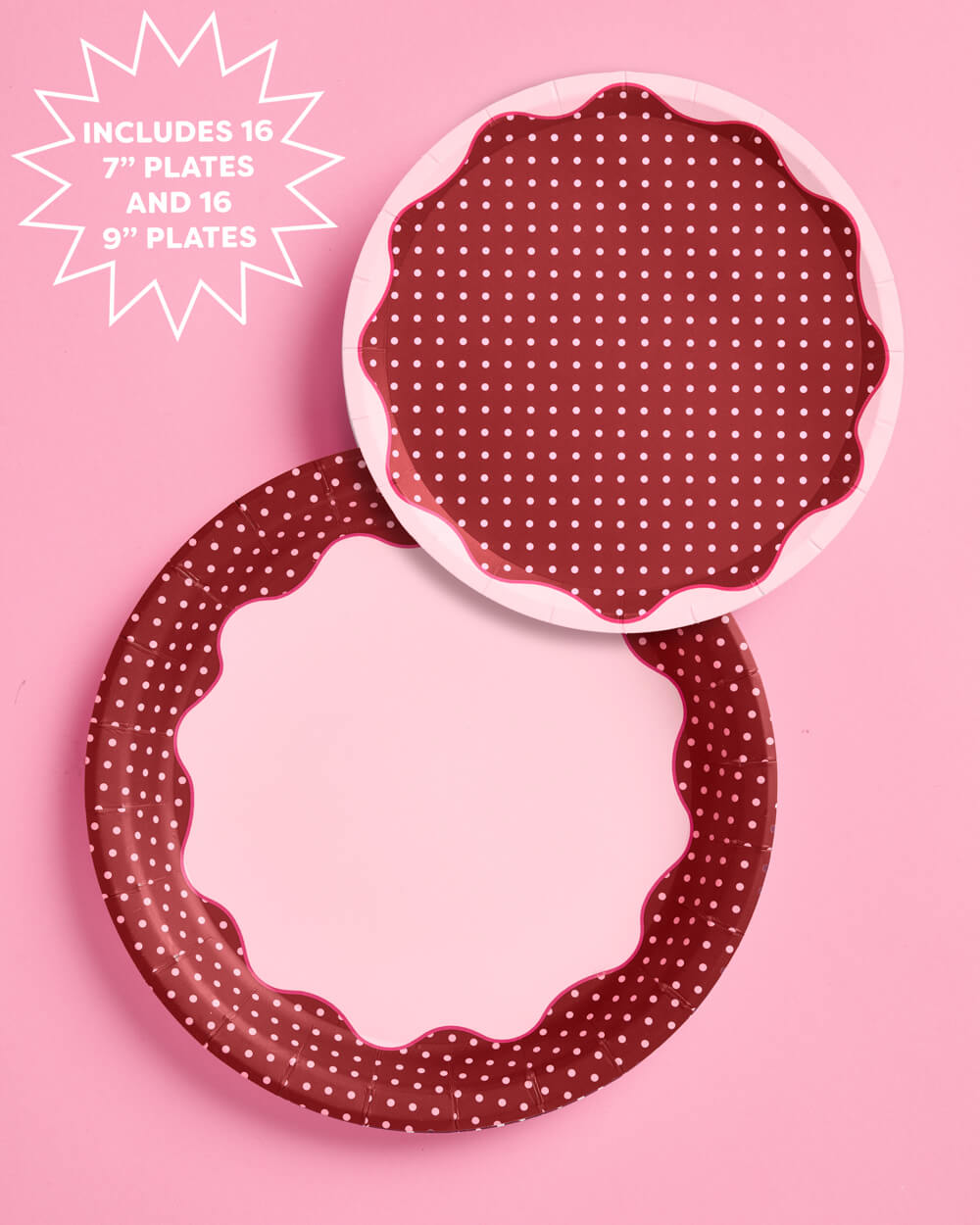 Wine Not Plate Set - 32 paper plates, 2 sizes