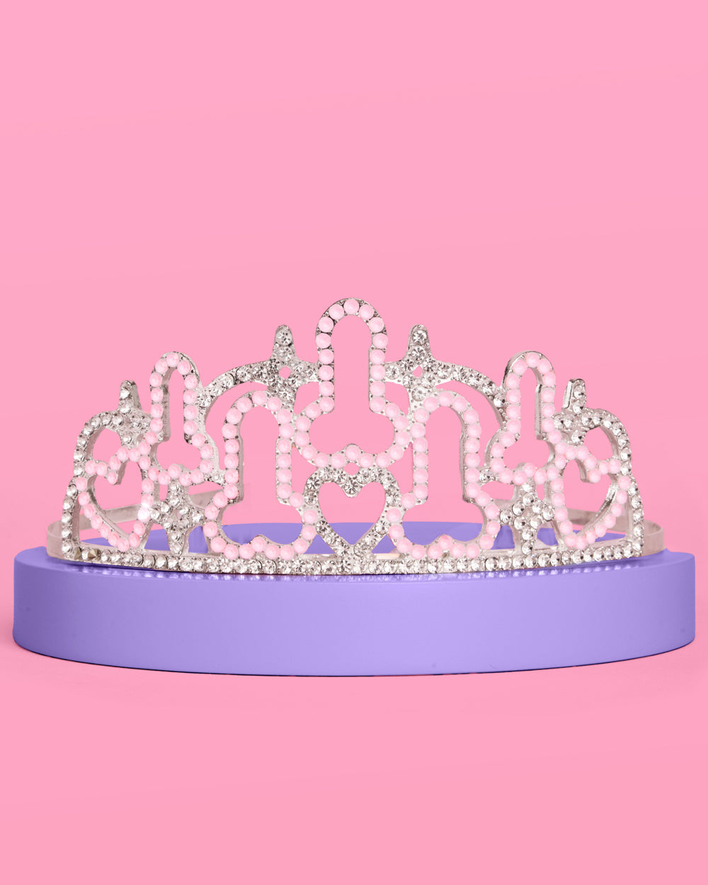 The Penis Tiara - rhinestone tiara