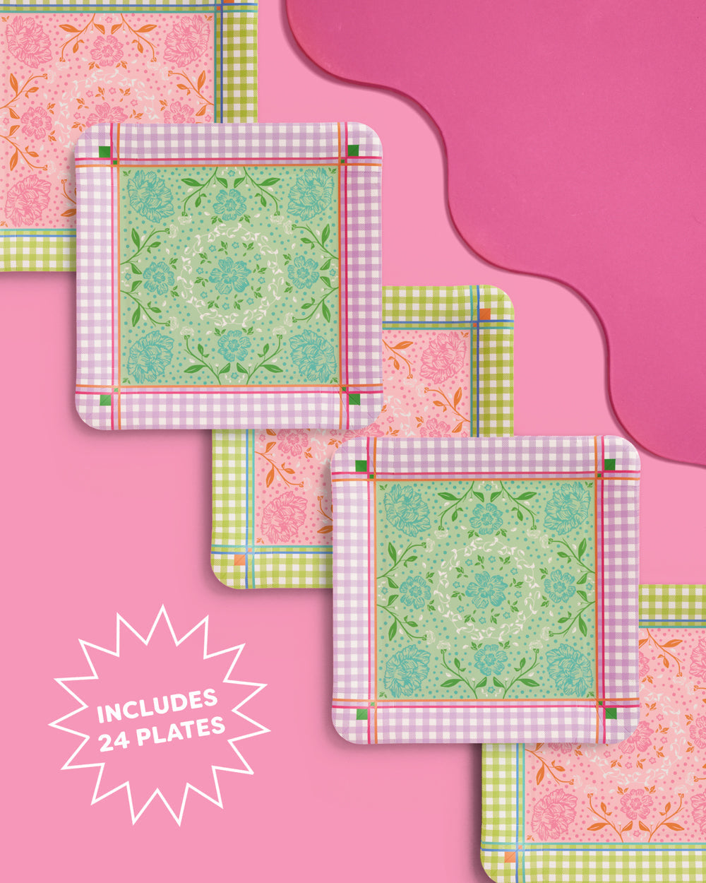 Mahjong Party Plates - paper plates