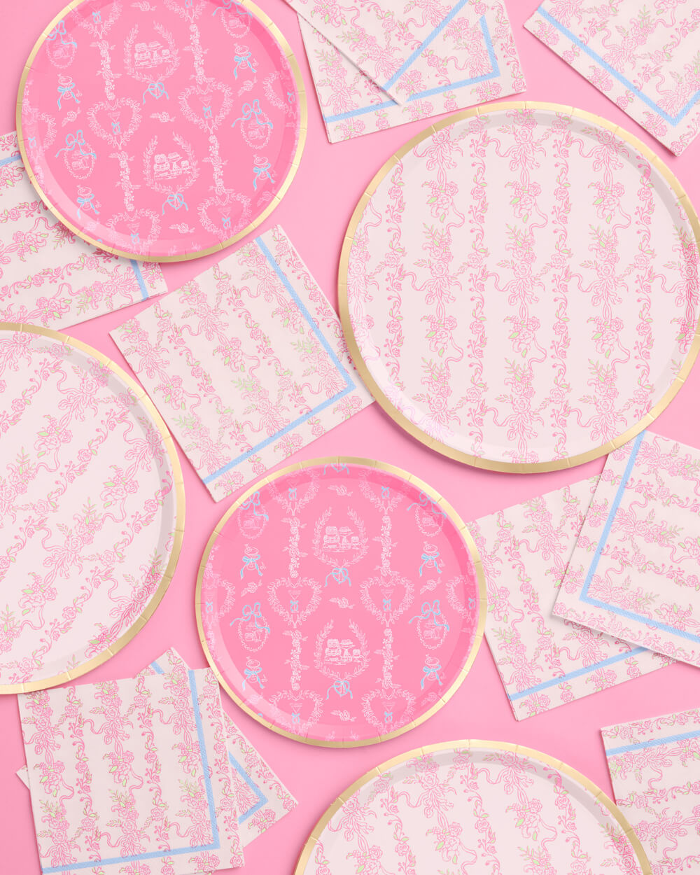 Romance Plates - 32 paper plates, 2 sizes