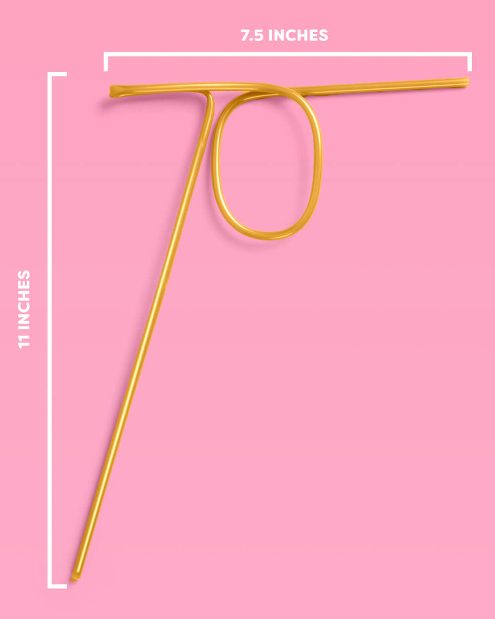 Still Sippin' 70 Straw - gold reusable straw