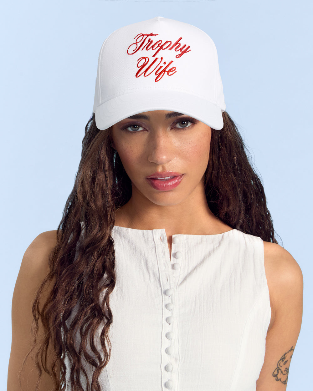 Trophy Wife Trucker Hat - embroidered hat