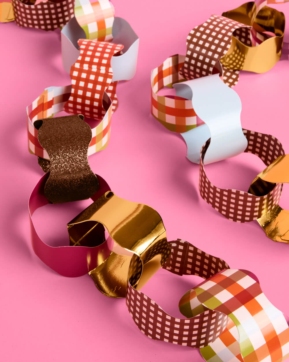 Thanksgiving Paper Chains - 90 strip holiday garland