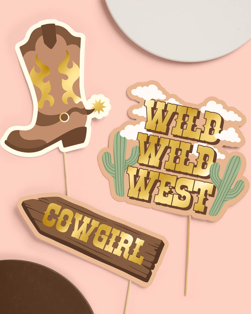 Saddle Up Props - 24 pc photo booth set