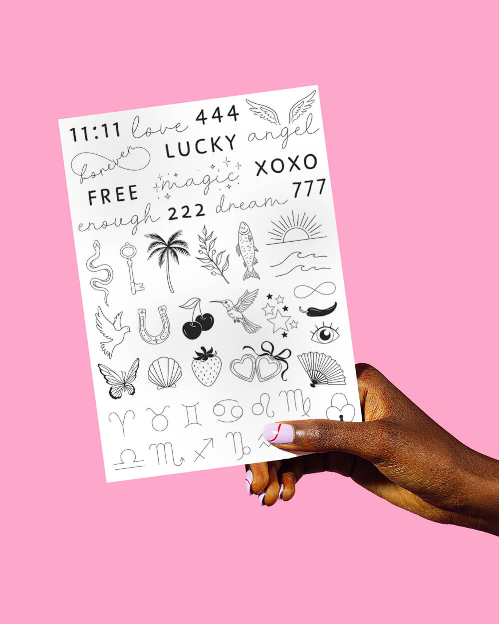 Fine Line Tattoos - 4 tattoo sheets