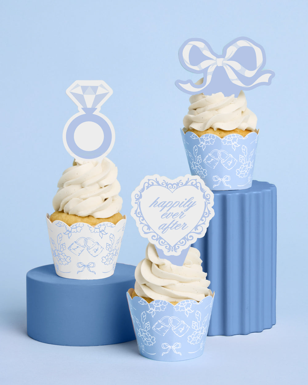 Happily Ever After Toppers - 24 wrappers + toppers