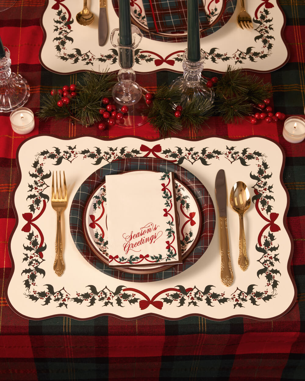 Seasons Greetings Placemats - 25 placemats