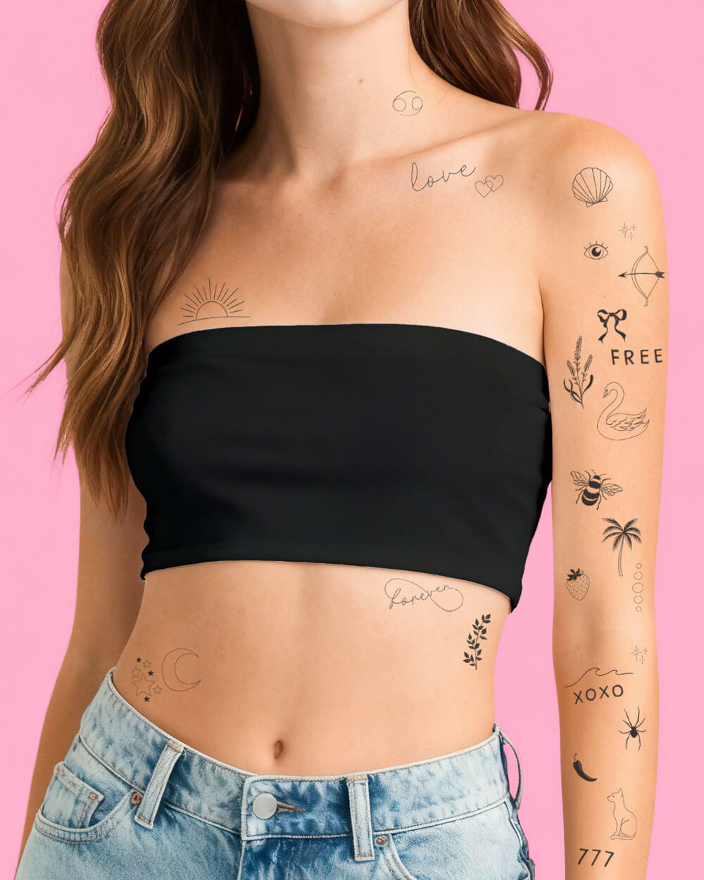 Fine Line Tattoos - 4 tattoo sheets
