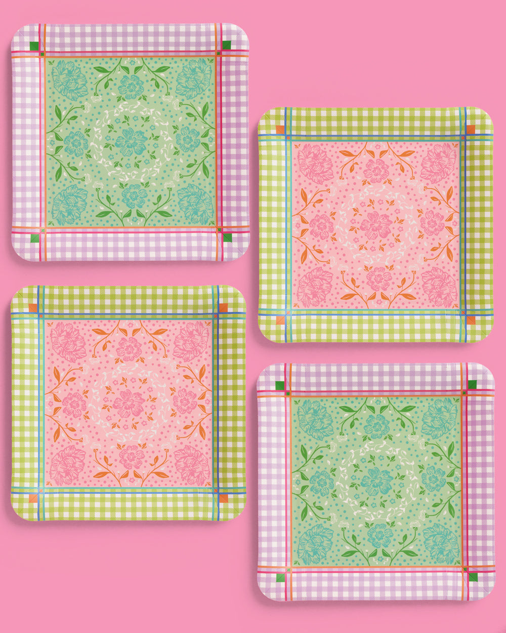 Mahjong Party Plates - paper plates